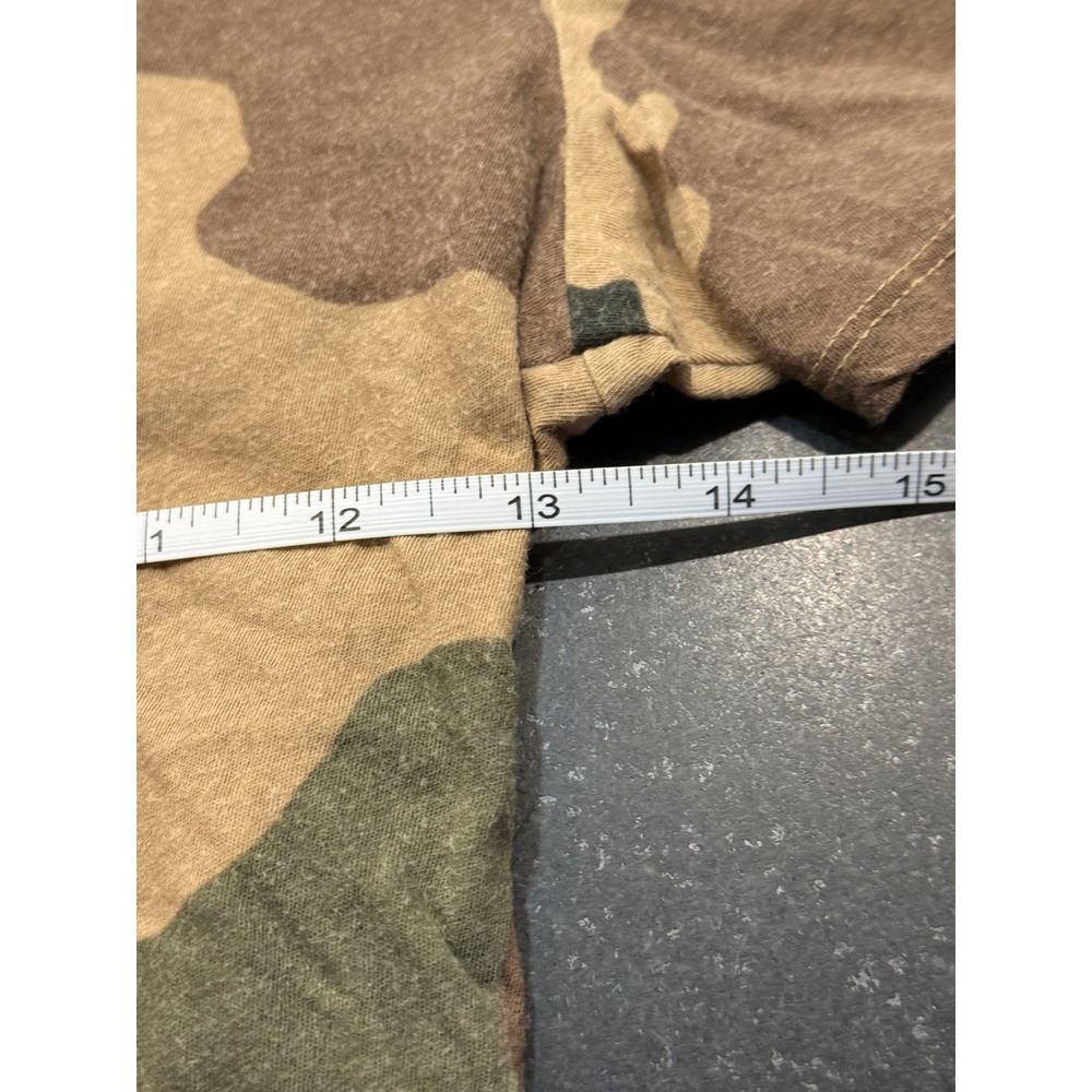 Good American T-Shirt Women S Green Camo Excellent Cotton Short Sleeve - Picture 7 of 7
